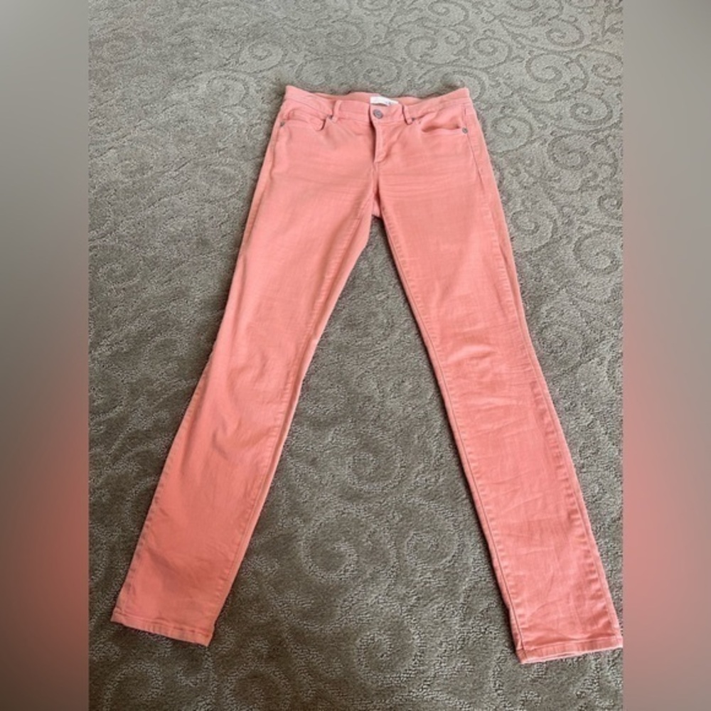 Loft Modern Skinny Jeans.  Size 4/26. Peach Color.